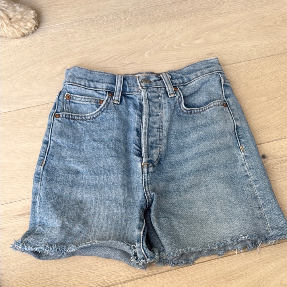 Denim Forum Light Blue Jean Shorts